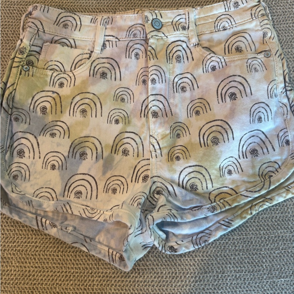 Anthropologie Rainbow Jean Shorts